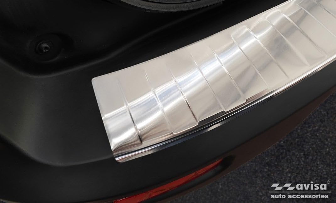 Avisa Edelstahl Heckstossstangenschutz kompatibel mit Ford Tourneo Connect II/Transit Connect II 201