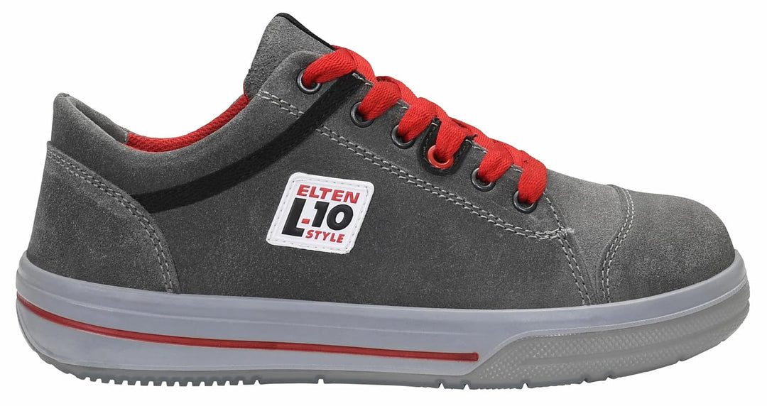 ELTEN Sicherheitsschuhe VINTAGE Low ESD S3, Herren, Leder, Stahlkappe, leicht, sportlich, Grau, Grös