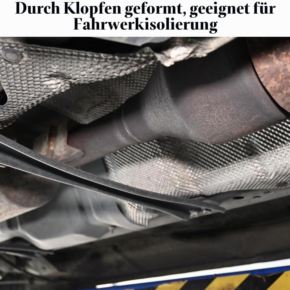 Hitzeschutz Hitzeblech Geprägte, 100x40cm Fahrzeug Aluminisierter Hitzeschutzblech Reparatursatz, Au