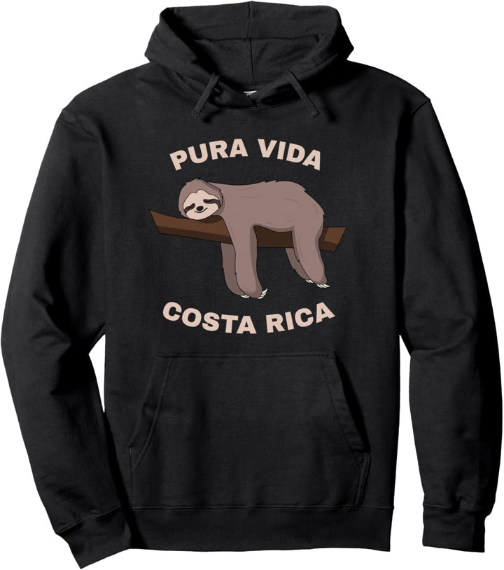 Pura Vida Costa Rica - Cooles Costa Rica Faultier Pullover Hoodie