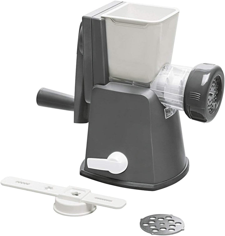 Lurch 200500 "Base & Soul" Drehwolf mit Zwei Lochmessern und Spritzgebäck-Aufsatz, Kunststoff, Iron