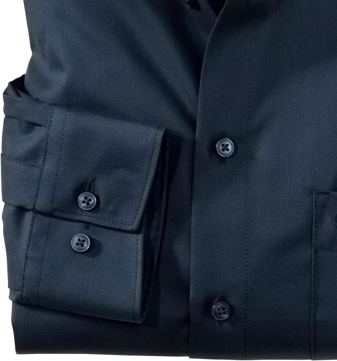 OLYMP Luxor comfort fit Hemd Langarm Karo 37 Nachtblau 14, 37 Nachtblau 14