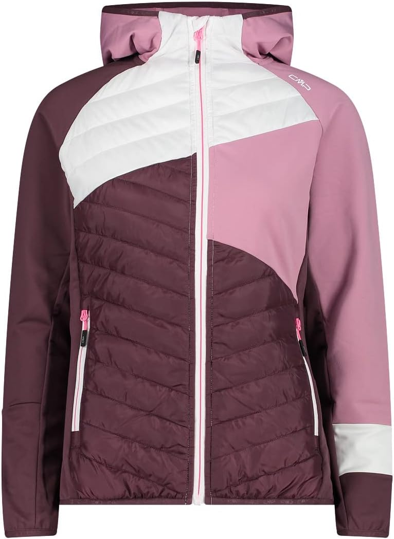 CMP Damen Hoodie Jacke Isolationsjacke, Rosa