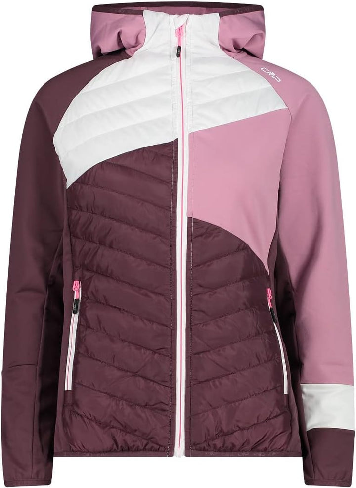 CMP Damen Hoodie Jacke Isolationsjacke, Rosa