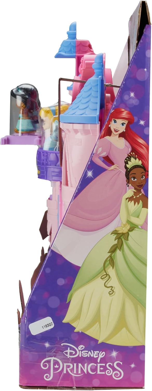 FISHER-PRICE Disney-Prinzessin Magische Lichter und Tanz-Schloss von Little People - Spielset mit Li