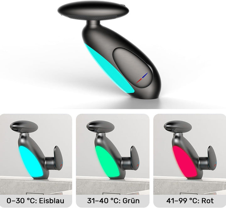 Wasserhahn Bad mit Ausziehbar Brause, Armatur Badezimmer mit 4 Strahlarten, 360° Drehbar badezimmer