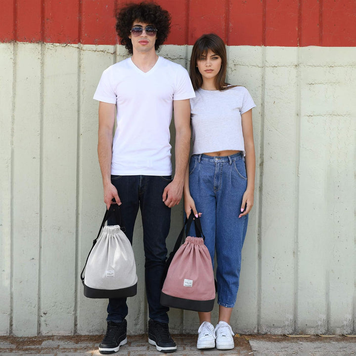 Adore June Daypack Bob Moderner Rucksack Turnbeutel Gymsack für Sport, Reisen und City, Gefütterter