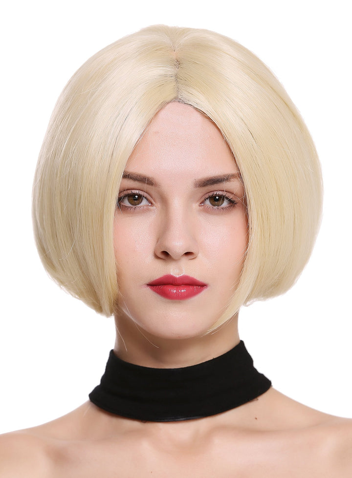 WIG ME UP - 3337A-FHT-MF-26 Perücke Damenperücke Monofilament handgeknüpft Lace-Front kurz Bob glatt