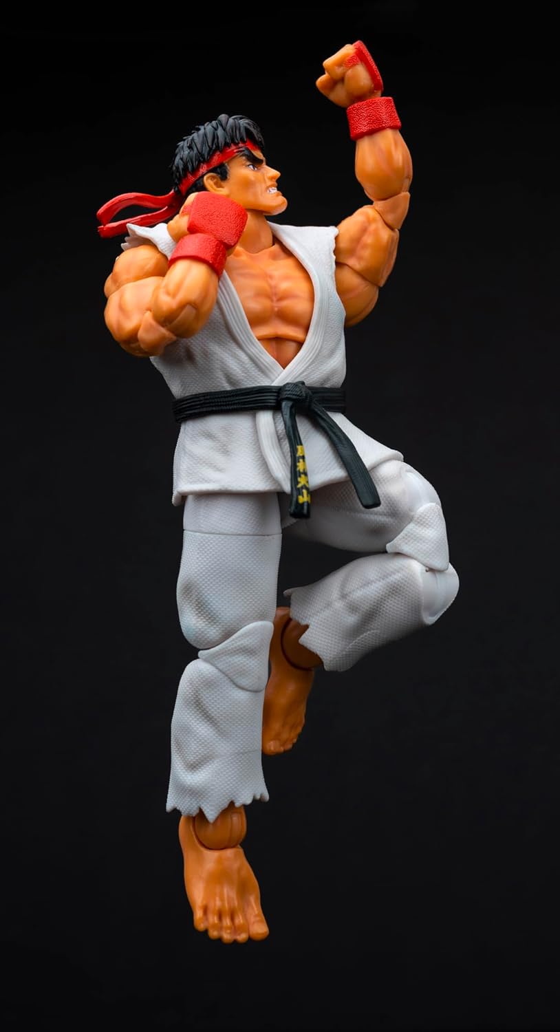 Jada Toys Street Fighter Figur RYU (15 cm) - bewegliche Sammel- und Actionfigur aus Street Fighter 2