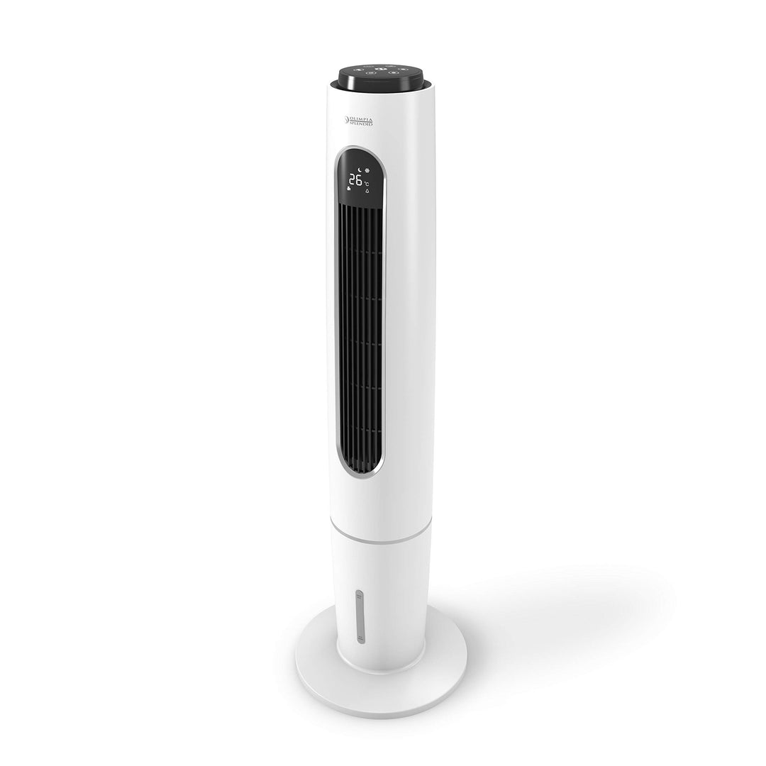 Olimpia Splendid 99312 Peler Tower Turmventilator Kühler mit Oszillationsbasis Timer und Kanister 3,