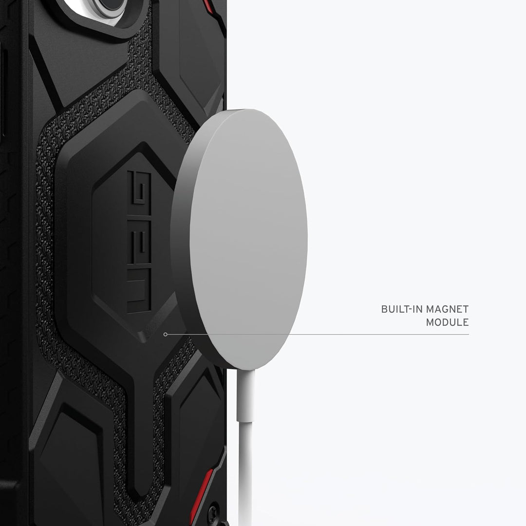 URBAN ARMOR GEAR Monarch Pro Schutzhülle kompatibel mit Apple iPhone 15 Plus Hülle [Wireless Chargin