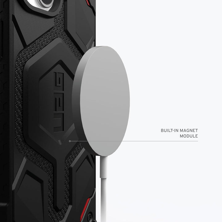 URBAN ARMOR GEAR Monarch Pro Schutzhülle kompatibel mit Apple iPhone 15 Plus Hülle [Wireless Chargin