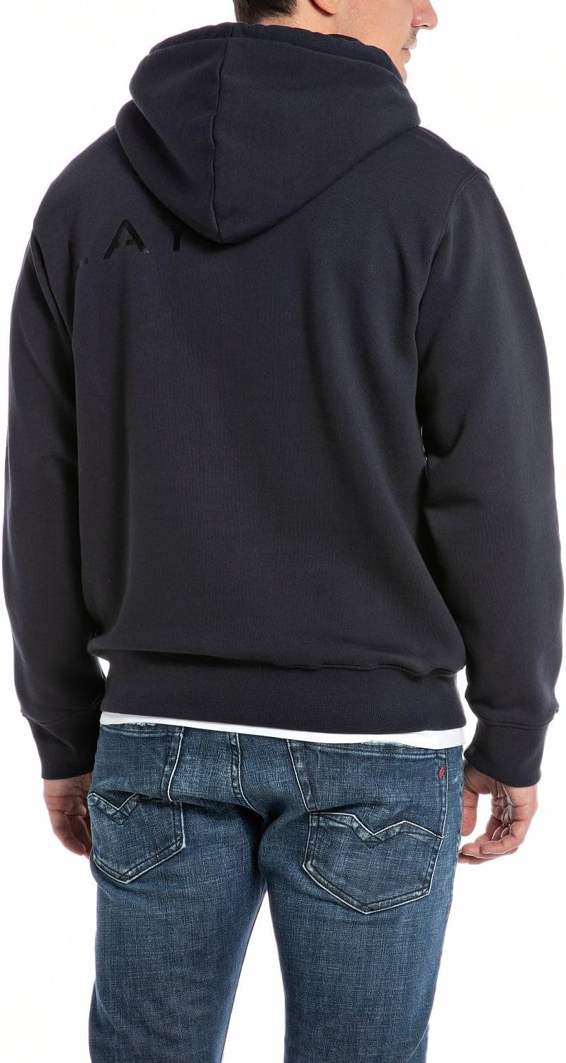 Replay Herren Hoodie mit Kapuze S Deep Navy 715, S Deep Navy 715