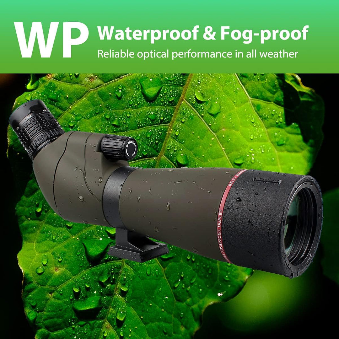 Svbony SV13 20-60x80 Spektiv mit Smartphone Adapter, HD Wasserdicht Spotting Scope Monokular mit Tra