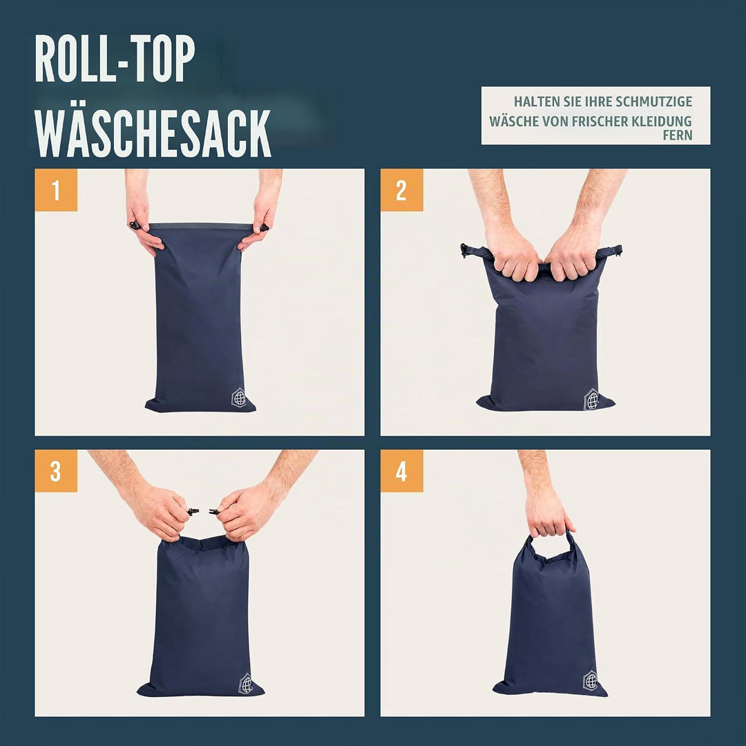 TRIPPED Travel Gear Reise-Kompressions-Packwürfel, Koffer- und Rucksack-Organizer für Kleidung, Mari