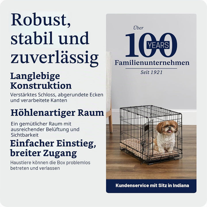 MidWest Homes for Pets iCrate Modell 1522 Hundebox, ca. 58 cm lang, mit Einzeltür, auslaufsicherer B