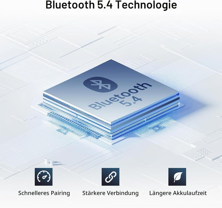EKSA P300 Bluetooth Kopfhörer Over Ear,100Std Kopfhörer Kabellos Bluetooth mit Hybrid Active Noise C