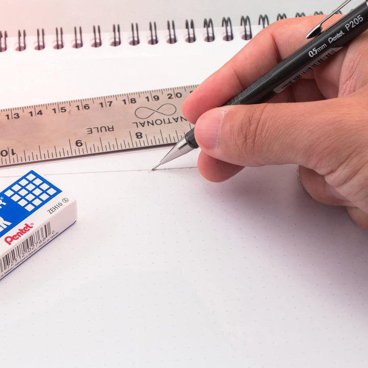 Pentel P205-A Druckbleistift 0,5 mm, HB, schwarz, 12er Packung
