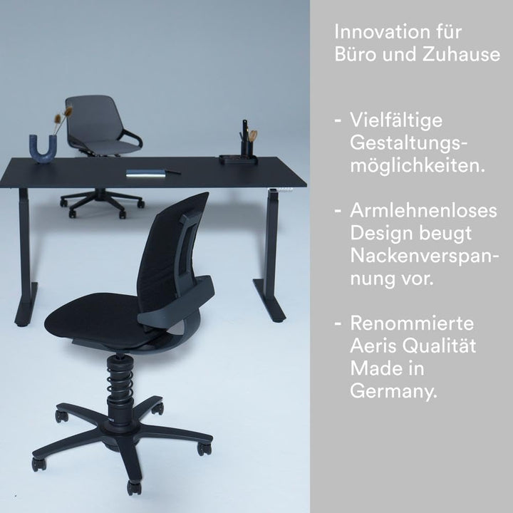 aeris 3Dee ergonomischer Bürostuhl – Schreibtischstuhl mit einzigartiger Rückenlehne – Bürostuhl ohn