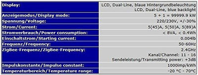 Digitaler Stromzähler Einphasen-Energiezähler DIN-Hutschiene *individuelle Anzeigemöglichkeiten* eQ3