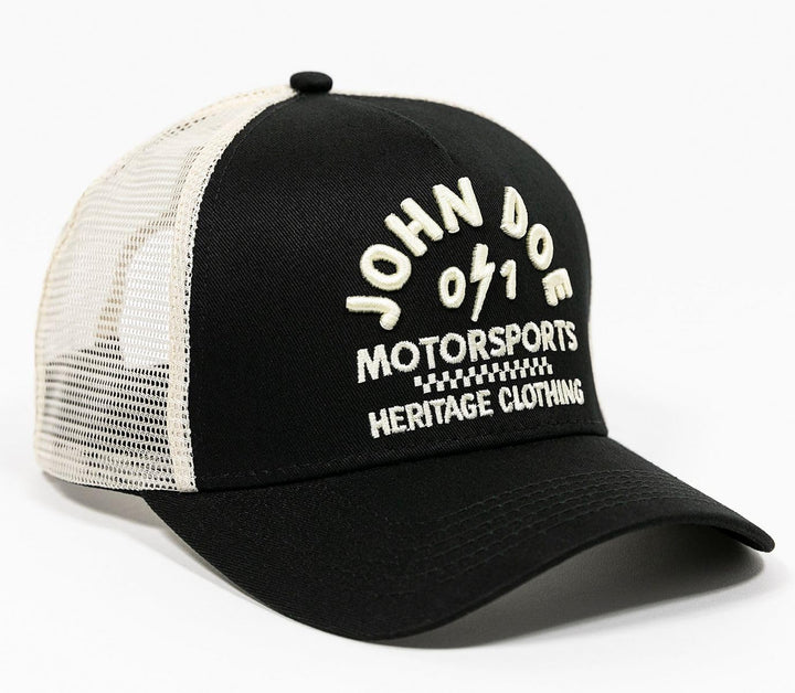 John Doe Trucker Cap - Baseballcap mit Baumwolle - Basecap mit Markenstickerei - Snapback Cap mit Me