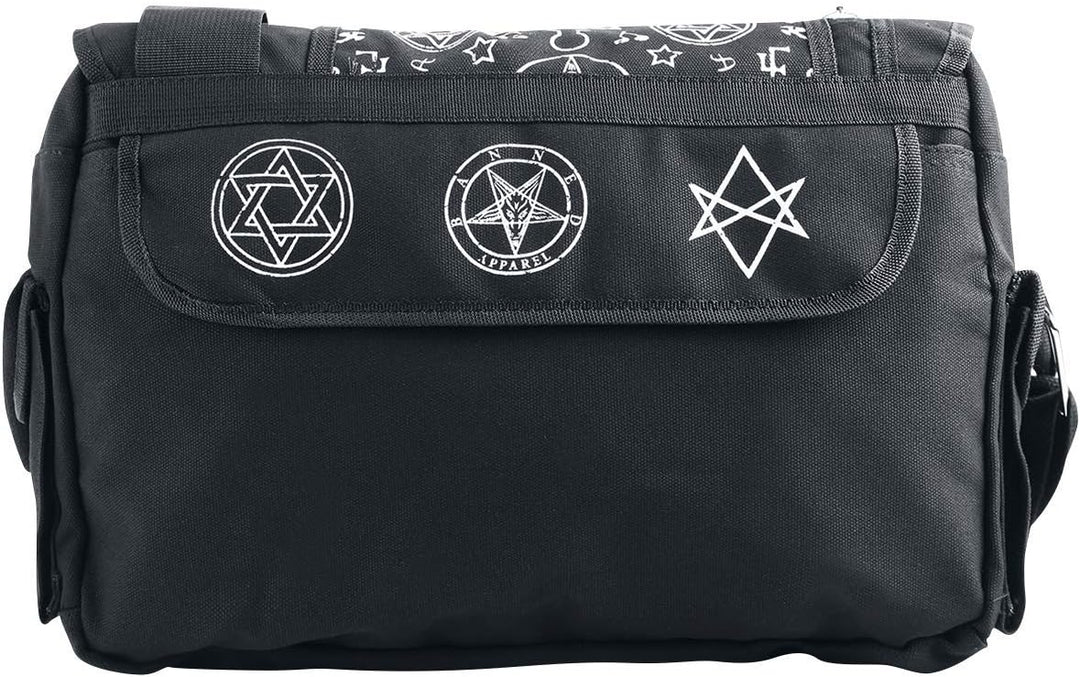 Banned Alternative Pentagram Unisex Umhängetasche schwarz Einheitsgrösse Schwarz, Einheitsgrösse Sch