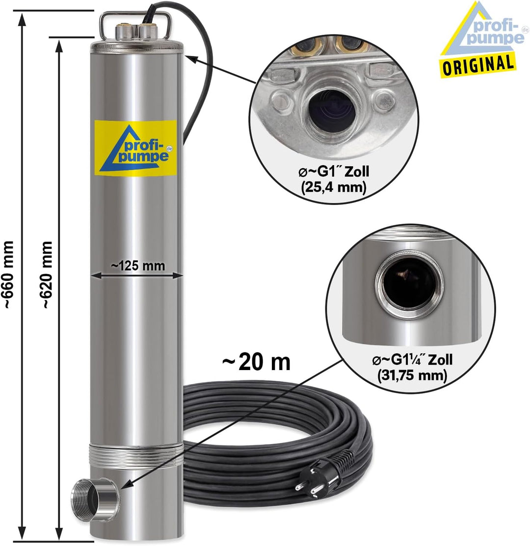 REGENWASSERPUMPE Tauchpumpe TAUCHDRUCKPUMPE ZISTERNENPUMPE Regen-Star-Automatic 750, 20m Kabel, Zist