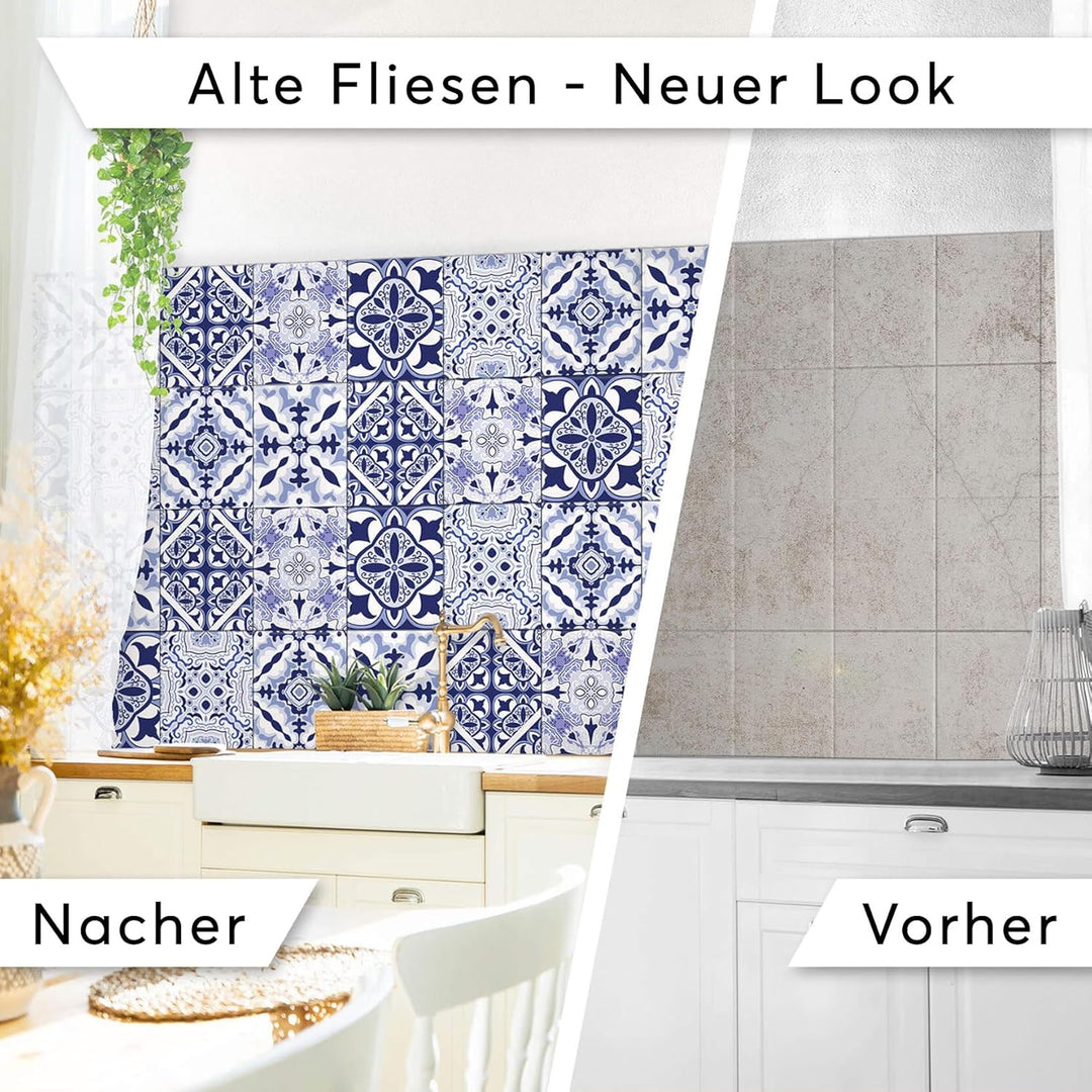 CREATISTO Klebefliesen Stickerfliesen Fliesenfolie - Hochwertige Sticker Aufkleber für Wandfliesen I