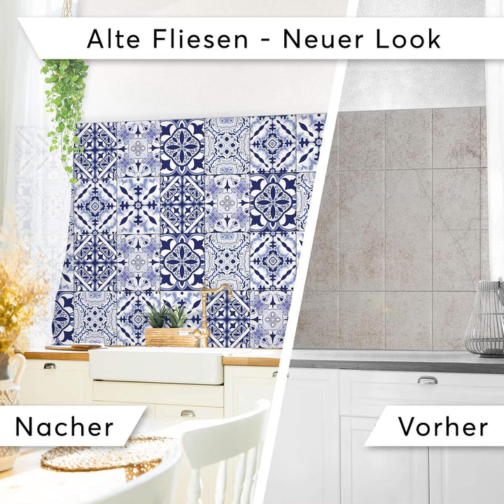 CREATISTO Klebefliesen Stickerfliesen Fliesenfolie - Hochwertige Sticker Aufkleber für Wandfliesen I