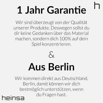 heinsa Carbon Padel Schläger mit Kanten Schutzband | Padel Tennisschläger für anspruchsvolle Spieler