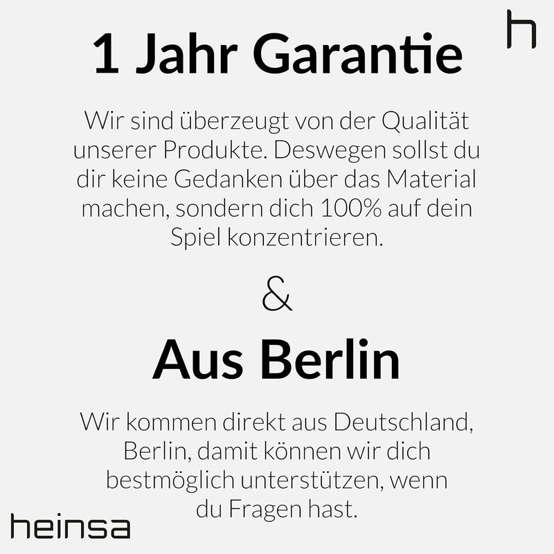 heinsa Carbon Padel Schläger mit Kanten Schutzband | Padel Tennisschläger für anspruchsvolle Spieler