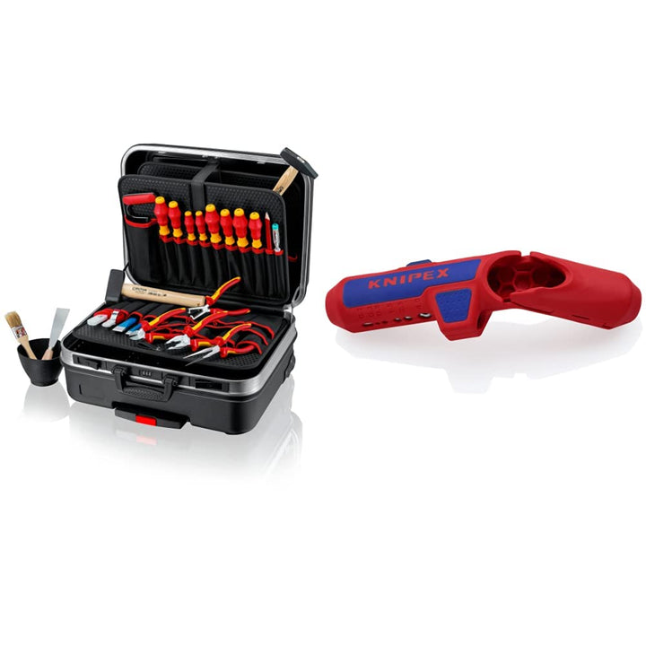 KNIPEX 00 21 06 HL S Werkzeugkoffer "BIG Basic Move" Elektro Werkzeug-Trolley | Rollkoffer & ErgoStr