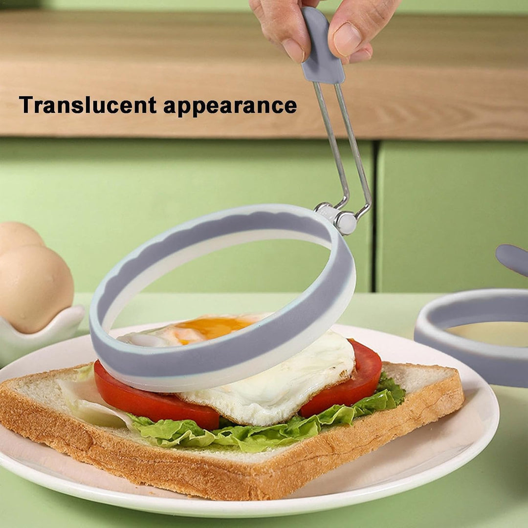 Egg Cooker Ring, Silikon zum Braten, Pfannkuchenform zum Kochen, runde Egg Mold, Frühstückssandwichm