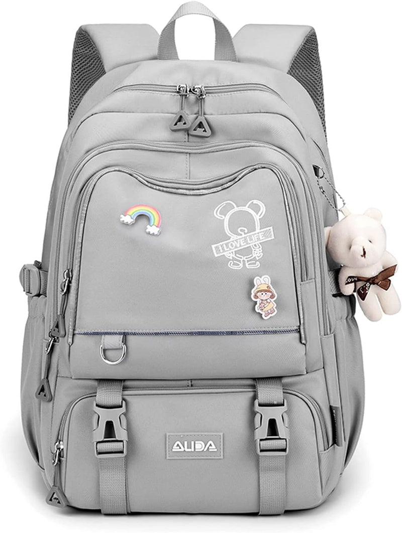 FANDARE Schulrucksack Schulrucksack Kinderrucksack Schultasche Jungen Mädchen Rucksack Schulranzen f