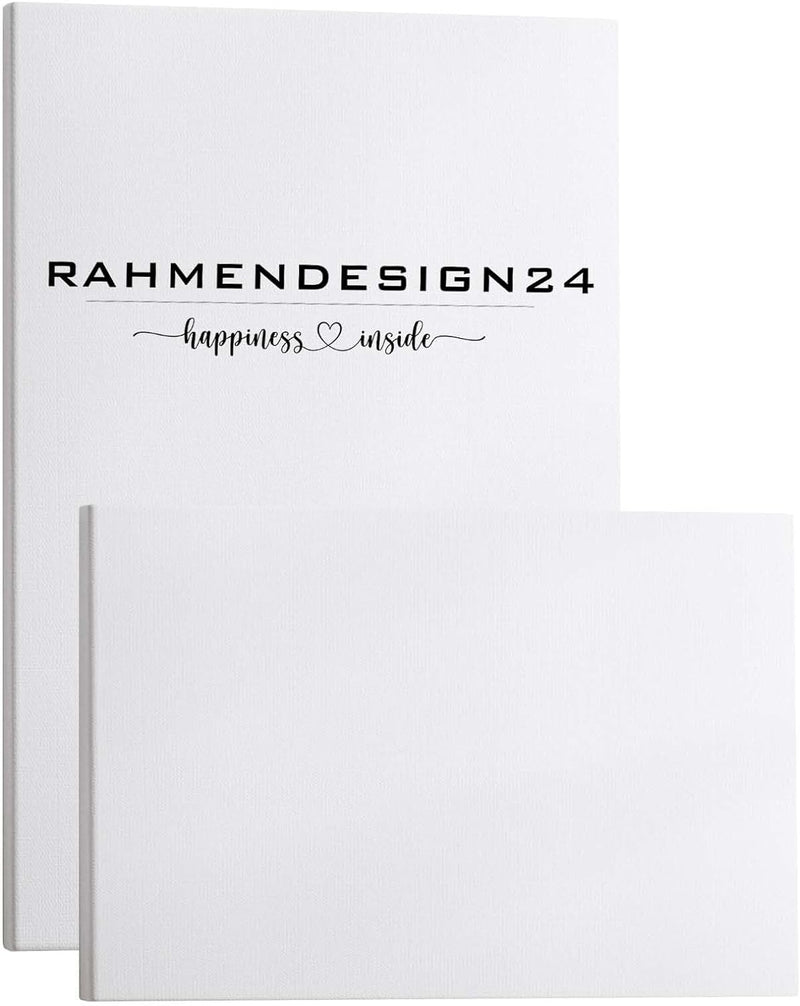 Rahmendesign24 Bespannter Keilrahmen/Leinwand (unbedruckt), 80x100cm, 260g/m² (100% PES), 18 mm (Sta