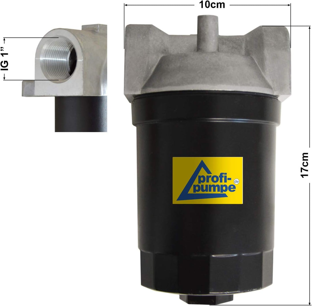 KRAFTSTOFF FILTER DIESELFILTER für DIESELPUMPEN Biodiesel KRAFTSTOFFPUMPEN HEIZÖLPUMPEN UMFÜLLPUMPEN