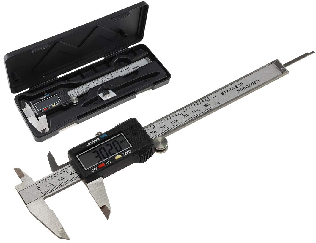 Digitale Präzisions Messschieber 150mm / 6 Zoll Messen von Abständen Durchmesser Tiefenmass Innenmas