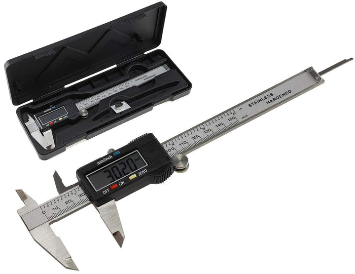 Digitale Präzisions Messschieber 150mm / 6 Zoll Messen von Abständen Durchmesser Tiefenmass Innenmas