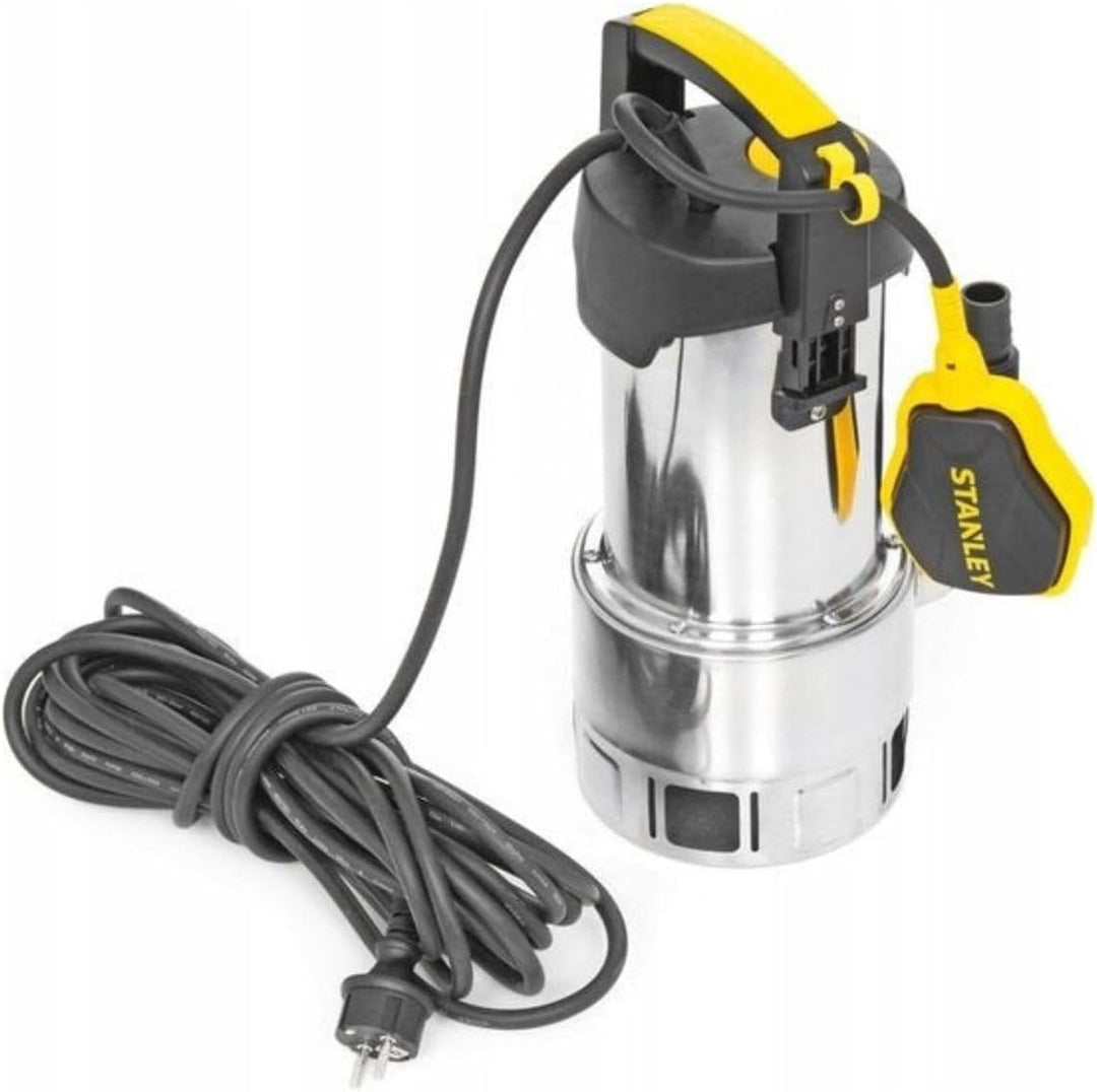 Stanley SXUP1100XDE Tauchpumpe für Schmutzwasser (1100 W, Förderleistung max. 16.500 l/h, Förderhöhe