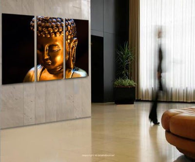 islandburner Bild Bilder auf Leinwand Buddha V6 China Asien Feng Shui XXL Poster Leinwandbild Wandbi