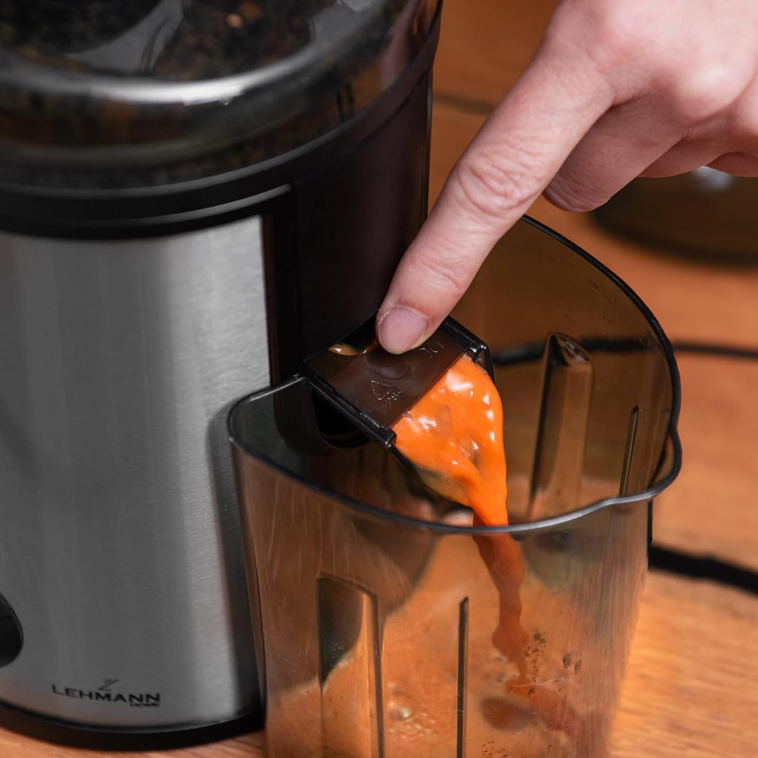 LEHMANN Entsafter, Schnelle Saftzubereitung, 2 Geschwindigkeitsstufen, elektrische Saftpresse aus Ed