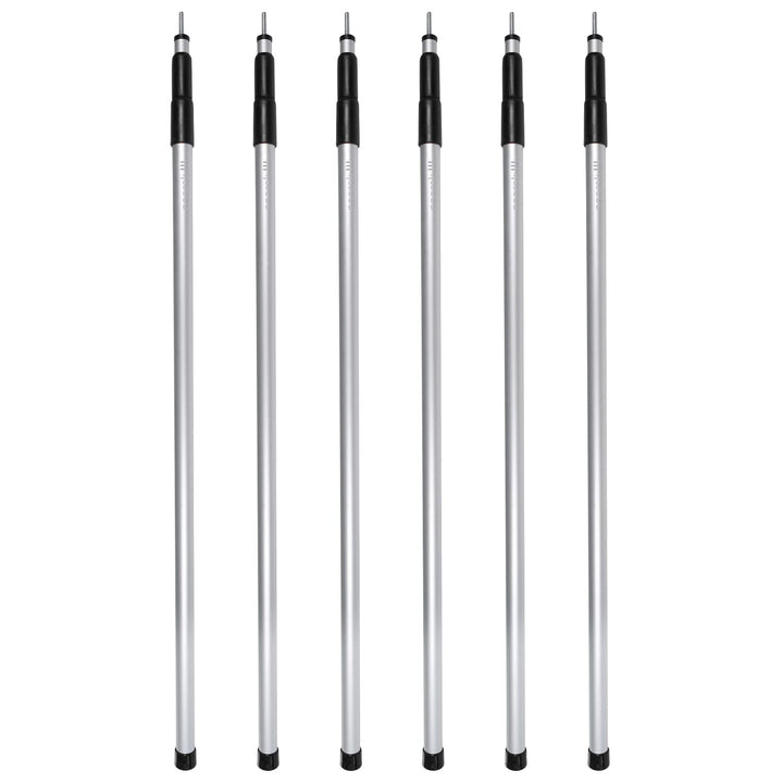 noorsk® Aufstellstangen Set Aluminium 4 oder 6 Stück Teleskopstangen 80-180 cm oder 100-240 cm für V