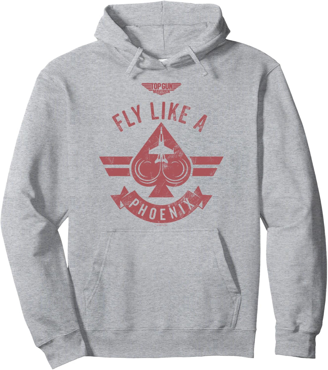 Top Gun: Maverick Fly Like A Phoenix Spade Card Logo Pullover Hoodie