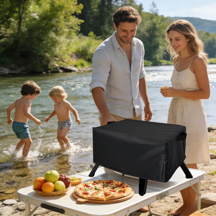 17-Zoll Staubschutzhaube Pizzaofen Abdeckung kompatibel mit Cozze 90347 XXL Gas Pizza Ofen Wasserdic