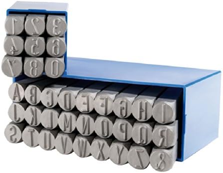 GRAVUREM-SR Schlagzahlen und -buchstaben 0-9 + A-Z (Kombination) / 2mm 2 mm, 2 mm