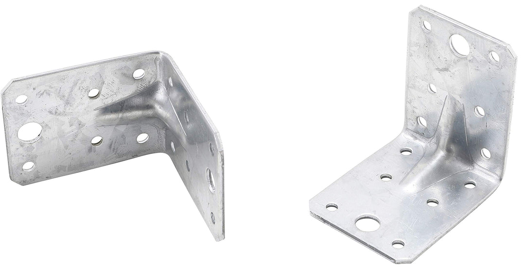 BGS Diy 80937-25 | Winkelverbinder | 25 Stück | mit Sicke | 70 x 70 x 55 x 2,5 mm | Spar-Pack | verz