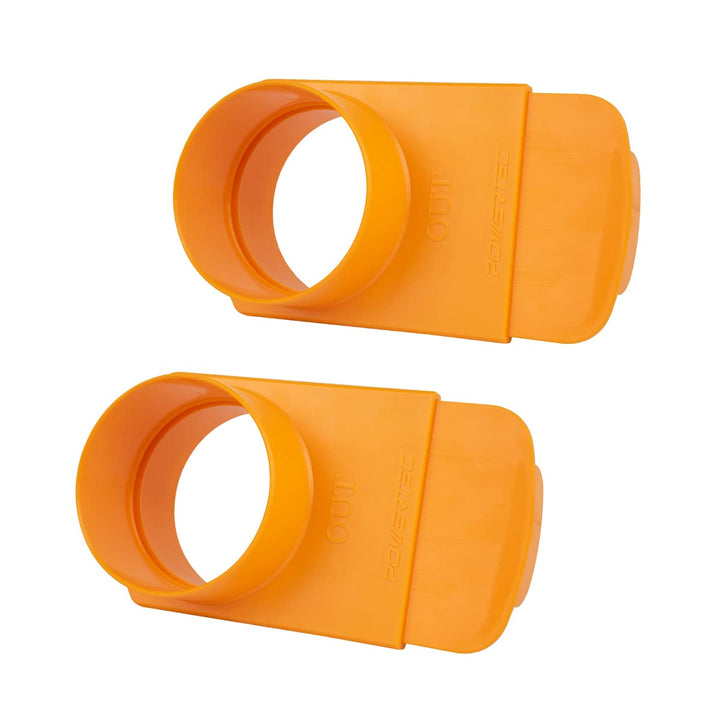 POWERTEC 70295-P2 10,2 cm integriertes Blast Gate Clog Resistant, Anti Gap Tapered ABS Kunststoff Fi