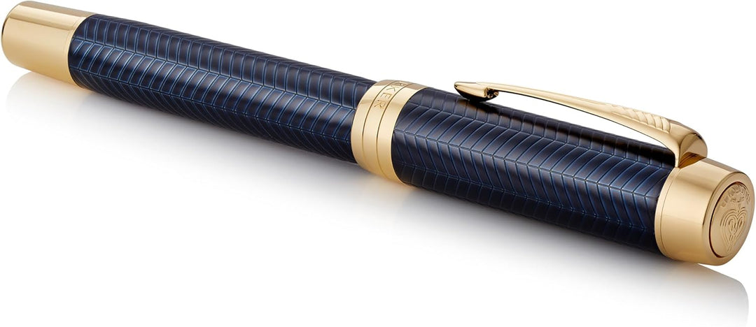 Parker Duofold Prestige Füller | Blue Chevron | Grösse Centennial | Füllfederhalter mit mittlere Fed
