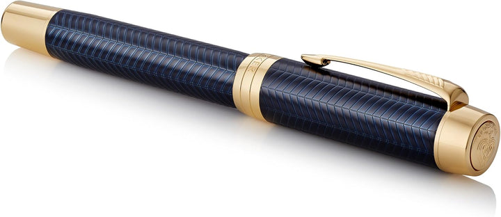 Parker Duofold Prestige Füller | Blue Chevron | Grösse Centennial | Füllfederhalter mit mittlere Fed
