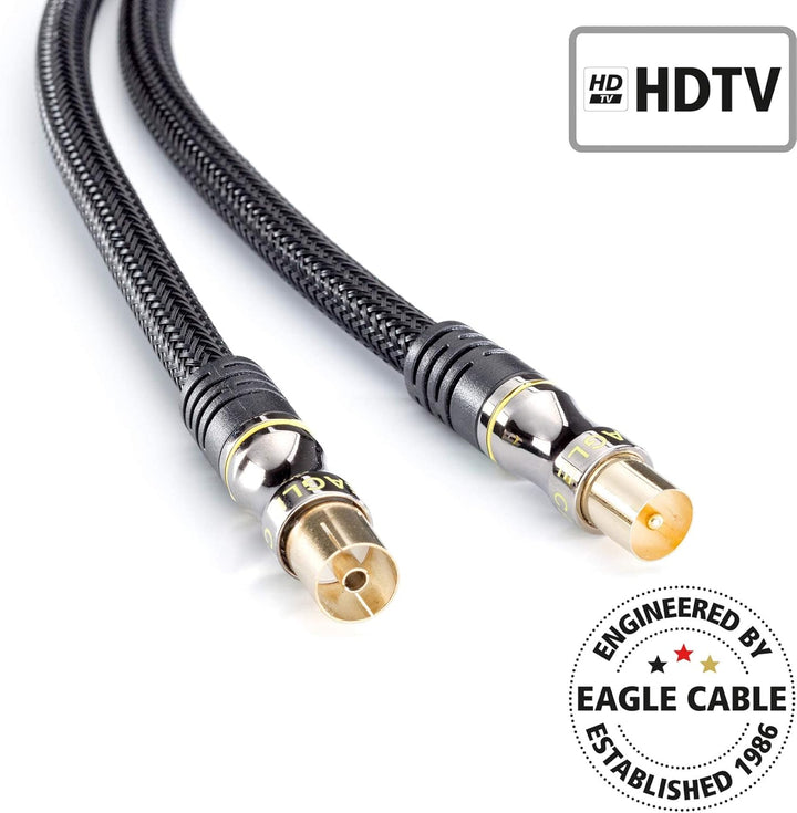 Eagle Cable by INAKUSTIK – 10038032 – Deluxe Koax-Antennenkabel (m -> w) | für hochauflösende HDTV-F
